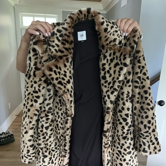 CAbi Jackets & Coats Cabi Faux Cheetah Coat Poshmark